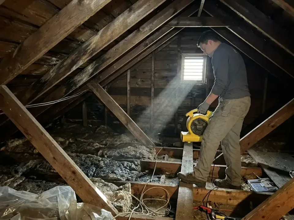 attic-water-damage-drying-proc-007 — frequently asked questions, Emergency Water Extraction & 24/7 Flood Response in Turners…